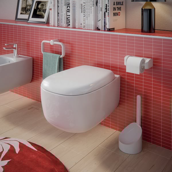 Scopino WC In Ceramica Karima - Bianco, 43,5x10,6x10,6 Cm By GEDY - Foto 9
