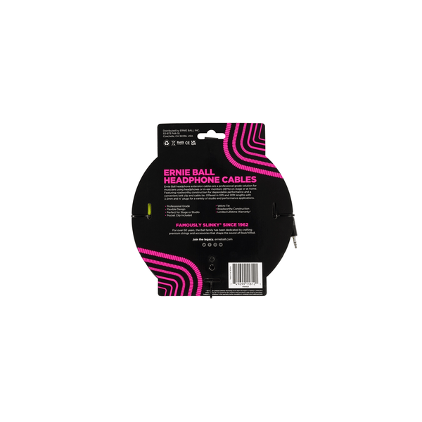 Ernie Ball 6424 Prolunga cuffie trs jack piccolo 3m