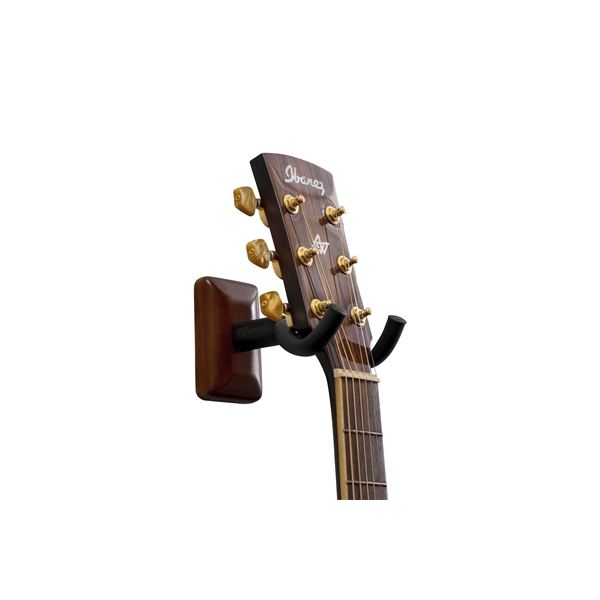 Gator Frameworks GFW-GTR-HNGRMHG Supporto a muro per chitarra con piastra mogano<br>