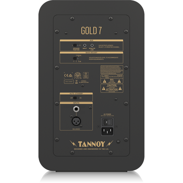 TANNOY GOLD 7 MONITOR DA STUDIO 6,5" 300 WATT CON TWEETER COASSIALE DA 1" EX-DEMO