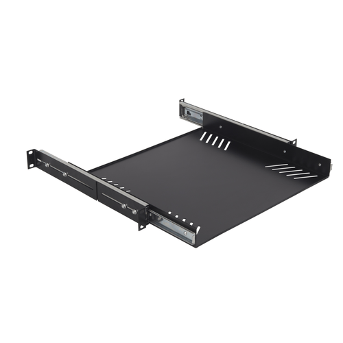 PROEL STAGE Struttura ad 1 unità rack da 19 con piano estraibile costruita con lamiere in acciaio e munita di guide zincate laterali