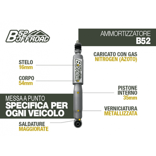 AMMORTIZZATORE B52 OFFROAD PER DAIHATSU FEROZA F300 E F310 ANTERIORE