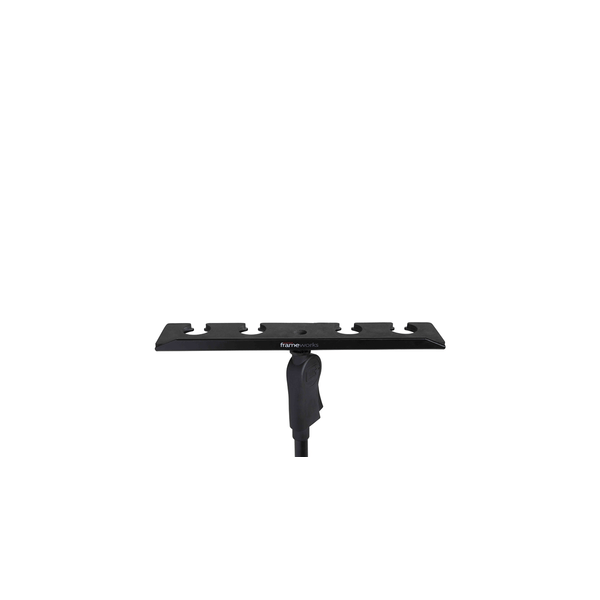 Gator Frameworks GFW-MIC-4TRAY Supporto multi-microfono per 4 microfoni<br>
