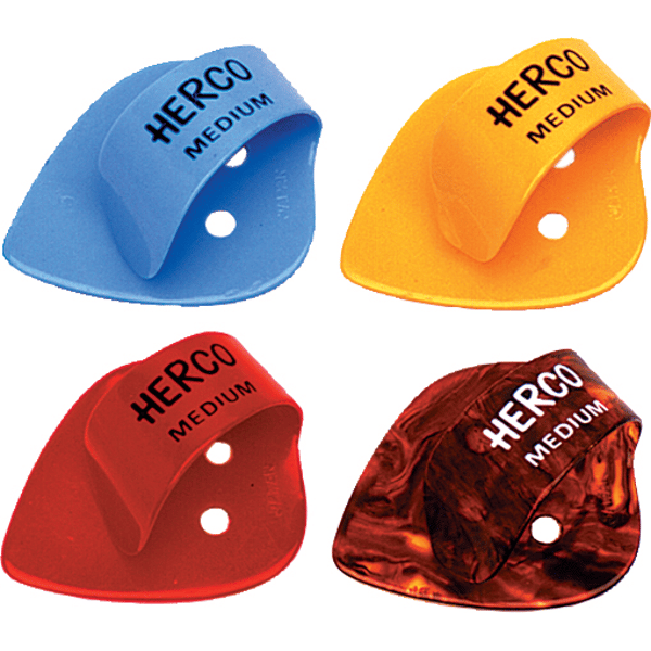HE111 Herco Flat Thumbpicks Light Box/24
