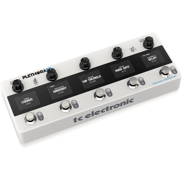 TC ELECTRONIC PLETHORA X5 PEDALIERA TONEPRINT PEDALBOARD DISPLAY LCD PROCESSORE EFFETTI PEDALI MESH