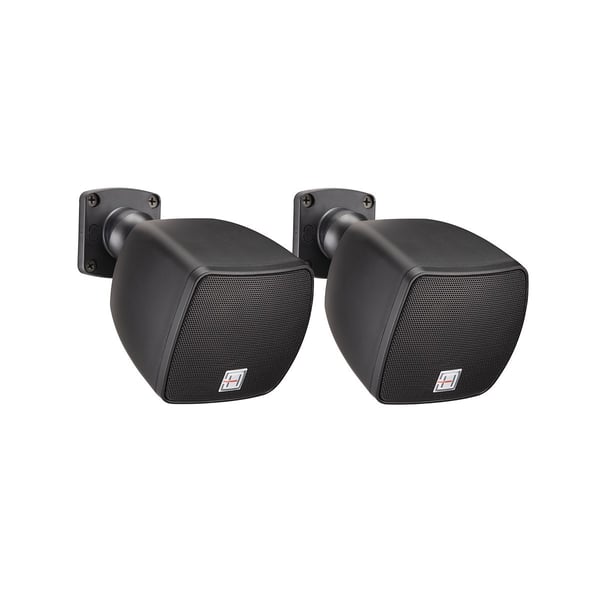 HELVIA Coppia Diffusori full-range compatto con woofer da 2,5 ", nero 8 Ohm. Modello DEKO-25BK