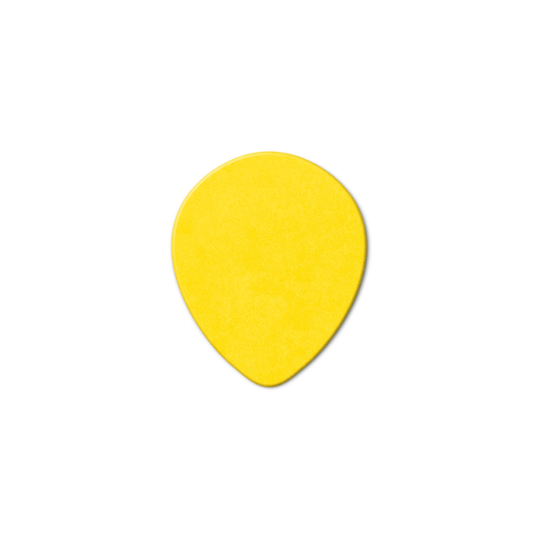 Dunlop 413R Tortex Tear Drop Yellow .73