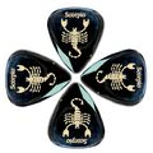 TIMBERTONES 4 Plettri con segno zodiacale "Scorpione". Modello ZDT-SC-4