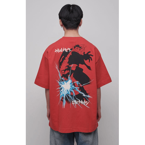 Naruto Shippuden T-Shirt Graphic Red (XL)