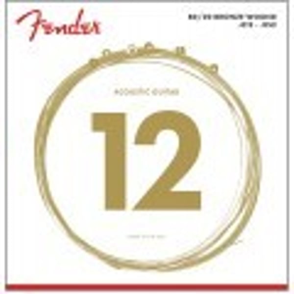 FENDER Muta per chitarra aucstica in bronzo 80/20, Ball End, scalatura 70L .012-.052, (6). Modello 0730070403