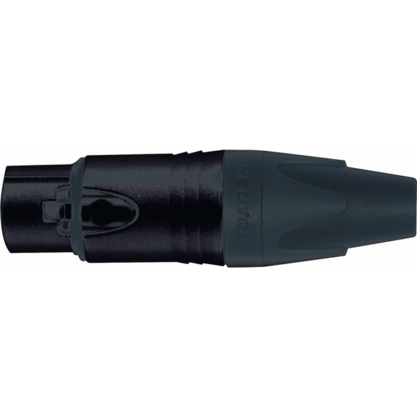 Quik Lok NC/354 BG XLR 3 poli femmina nero Neutrik (NC3FXX-B)
