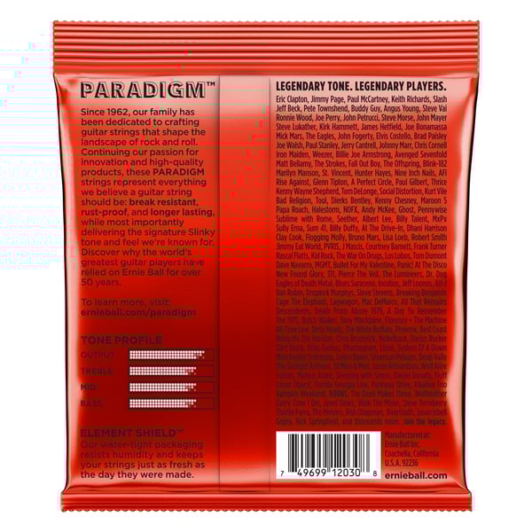 Ernie Ball 2030 Paradigm Skinny Top Heavy Bottom Slinky 10-62