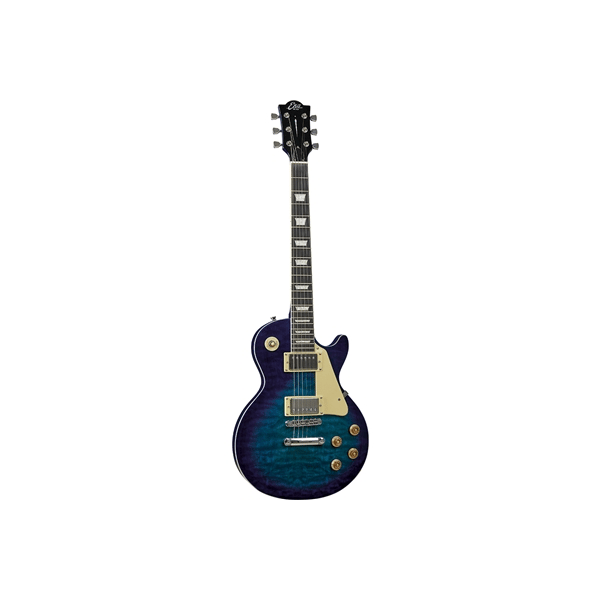 Eko Guitars VL-480 See Thru Blue Quilted