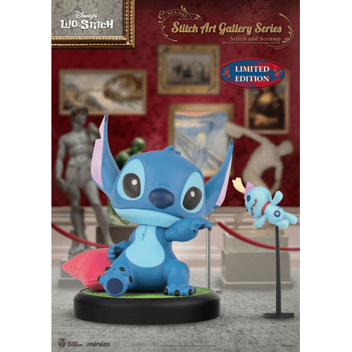 Lilo & Stitch Mini Egg Attack Figur Stitch Art Gallery Series Stitch and Scrum 8 cm