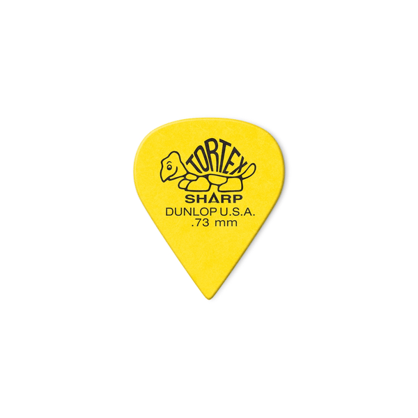 Dunlop 412P Tortex Sharp Yellow .73