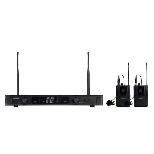 FONESTAR SISTEMA MICROFONICO WIRELESS UHF CONDOPPIO MICROFONO DA CINTURA