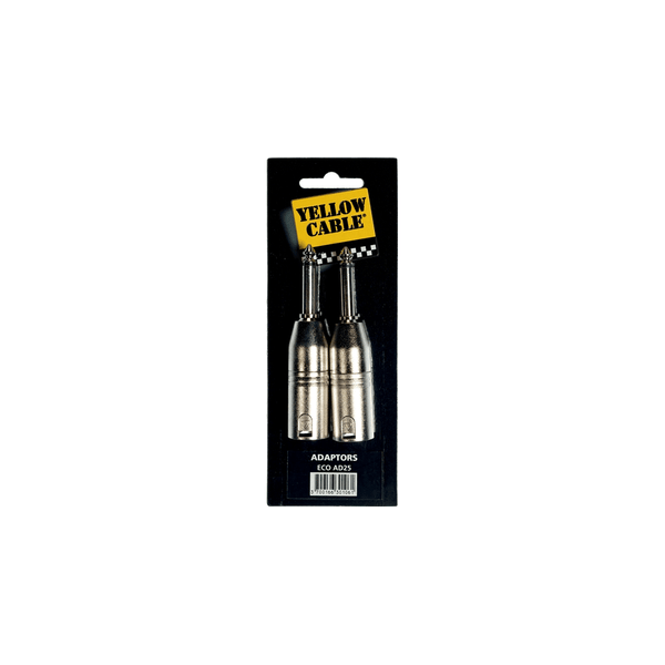 Yellow Cable AD25 Adattatore Jack Mono Maschio/XLR Maschio 2 Pcs