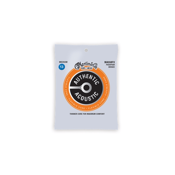 Martin & Co. MA550FX Authentic Flexible Core Medium Phosphor Bronze 13-56