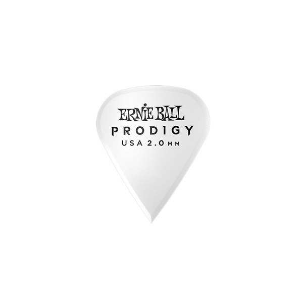 Ernie Ball 9341 Plettri Prodigy Sharp White 2,0 mm Busta 6