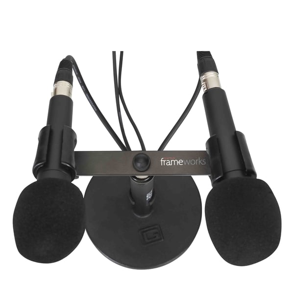 Gator Frameworks GFWMIC1TO2 Supporto barra microfonica 1 a 2