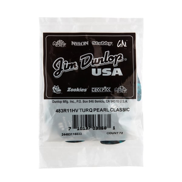 Dunlop 483R#11 Turquoise Perloid - Heavy
