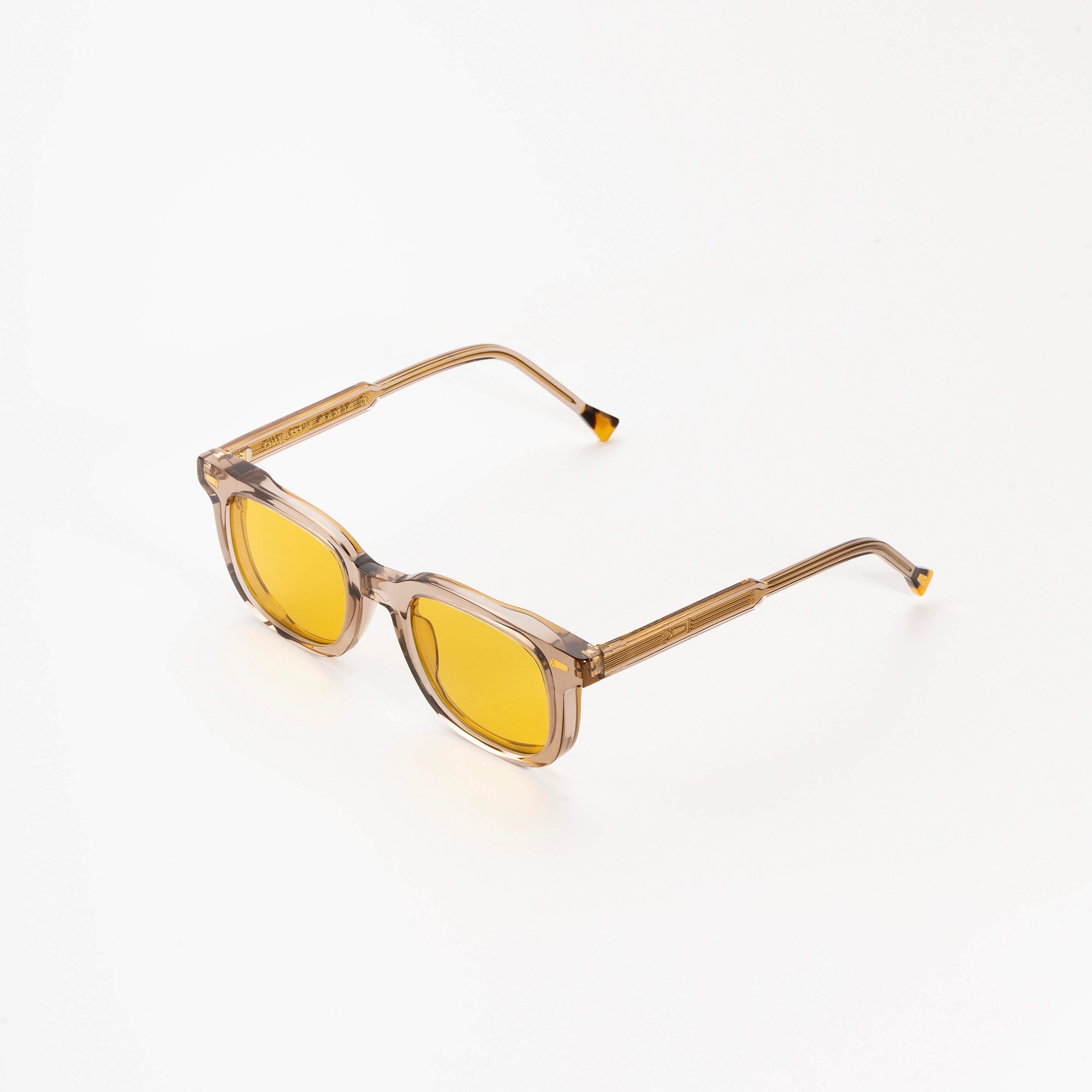 サングラス KYME Kyme - GIANNI COL 6 - KYMINI - glossy yellow tortoise Kymini Chase Sunglasses Champagne - Elegant Handcrafted