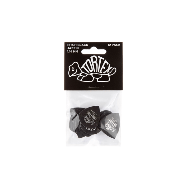Dunlop 482P Pitch Black Jazz III 1.14