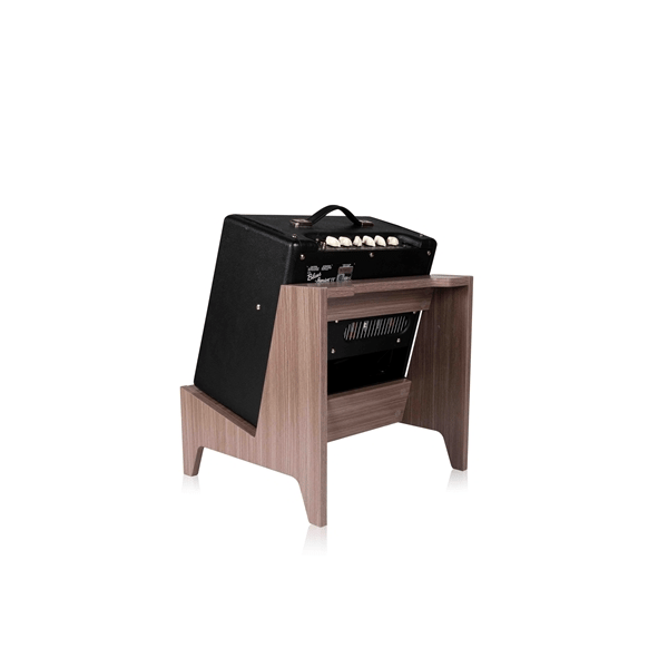 Gator Frameworks GFW-ELITEGTRAMPSM-GRY Stand per amplificatore combo Small in finitura Driftwood Grey<br>