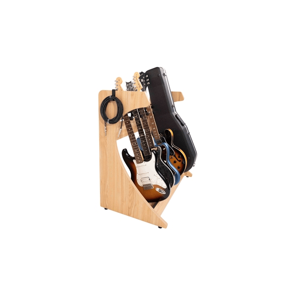 Gator Frameworks GFW-ELITEGTR5RK-MPL Rack per chitarre 5-7 posti in finitura Natural Maple Matte<br>