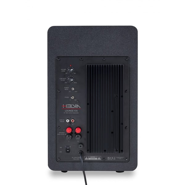 HELVIA Subwoofer attivo da 10" Sottile. Modello LOUNGE-10ABK