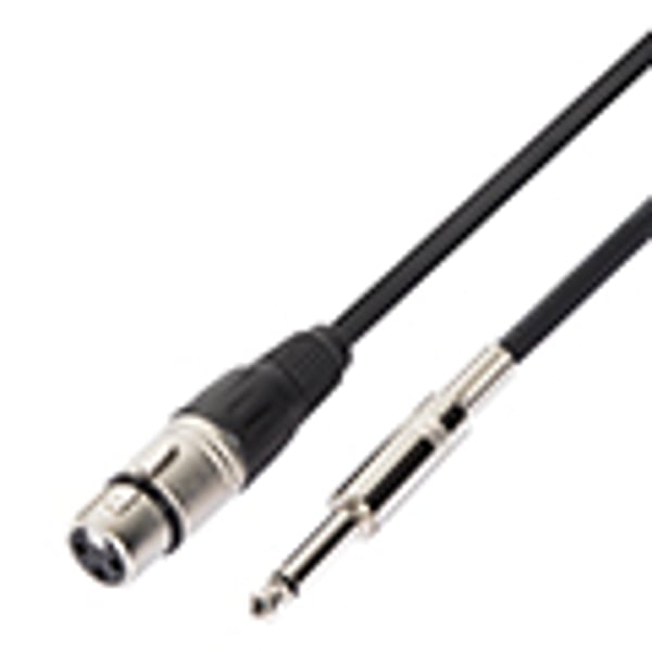 SOUNDSATION Cavo microfonico bilanciato XRL 3P F - 6.3mm Jack MONO / 10mt. Modello EMCXJ-10BK
