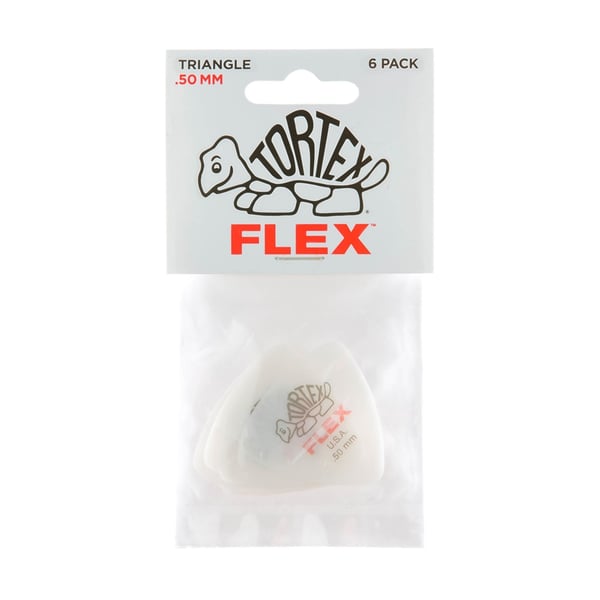 Dunlop 456P.50 Tortex Flex Triangle .50 mm Pack/6