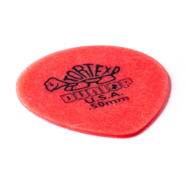 Dunlop 413R Tortex Tear Drop Red .50