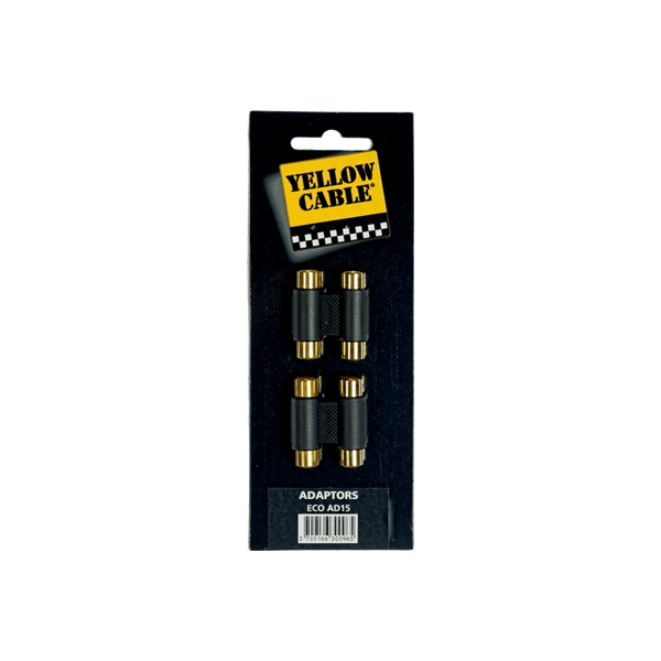 Yellow Cable AD15 Adattatore 2x RCA/2x RCA Femmina 2 Pcs