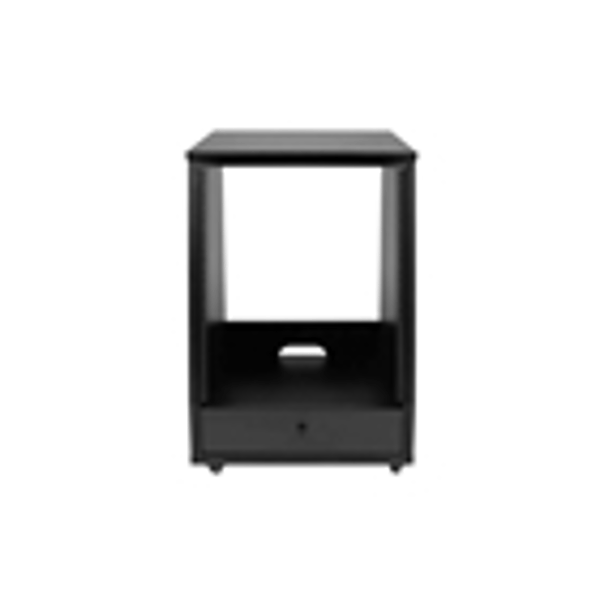 Gator Frameworks GFW-ELITESTUDIORK12-BLK Rack da studio inclinato 12 unità con finitura nera standard<br>