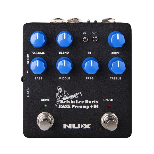 NUX Bass preamp + DI stompbox a pedale. Modello NBP-5