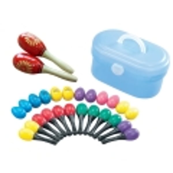 PEACE Set Percussioni 19 pezzi con case in PVC. Modello PS-P19