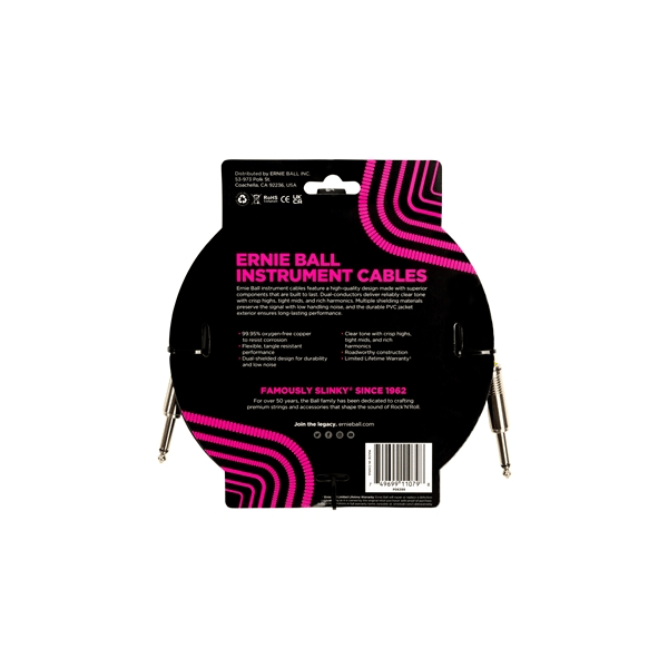 Ernie Ball 6399 PVC Straight Straight 4.5m