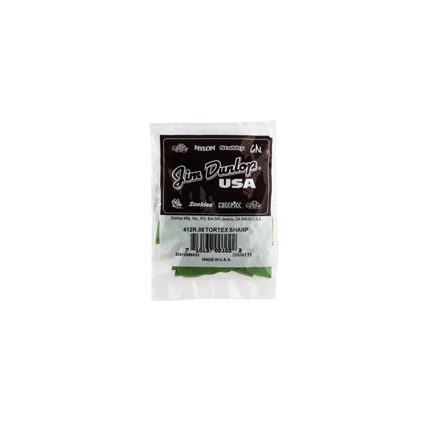 Dunlop 412R.88 Tortex Sharp Green