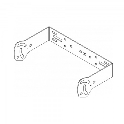 DAS STAFFA A U PARETE/SOFFITTO PER TUTTE LEVERSIONI DI WR-9606 - NERO