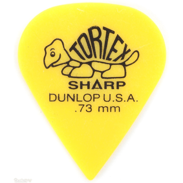 Dunlop 412R.73 Tortex Sharp Yellow