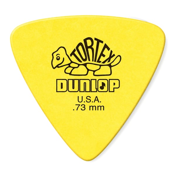 Dunlop 431R Tortex Triangle Yellow .73