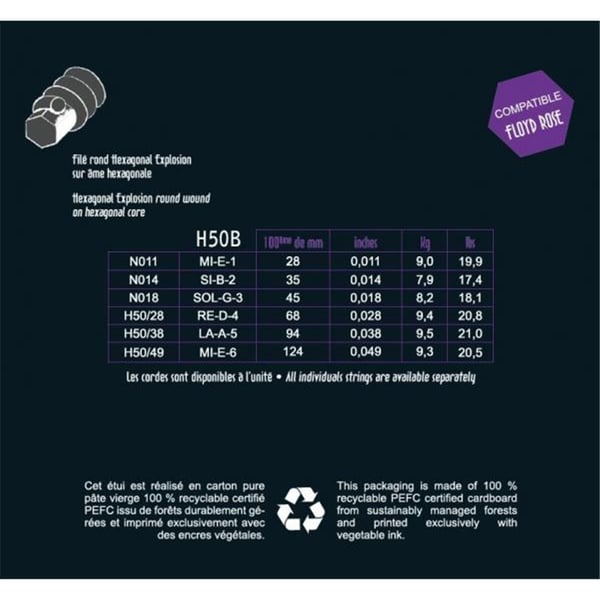 Savarez Hexagonal Explosion - H50B Blues Set 011/049