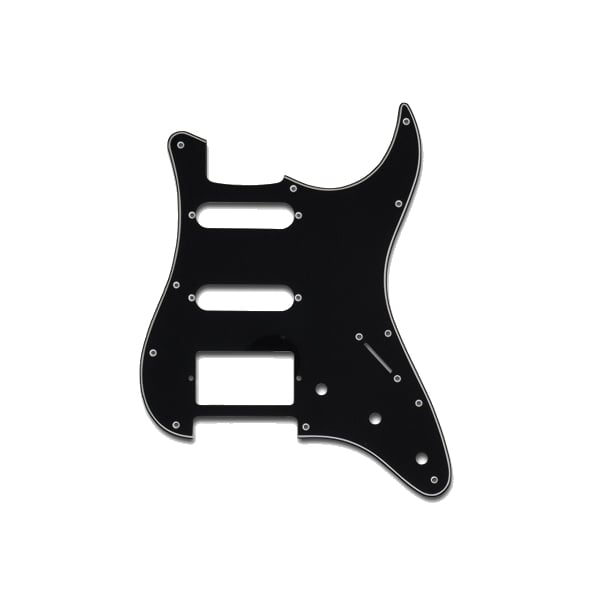 SOUNDSATION PARTS Mascherina per Chitarra Stratocaster, 3 Strati, Black, Humbucker