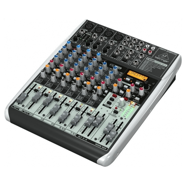 BEHRINGER XENYX QX1204-USB MIXER 12 INGRESSI 4 COMPRESSORI 2 BUS EFFETTI KLARK TEKNIK +48V WIRELESS READY