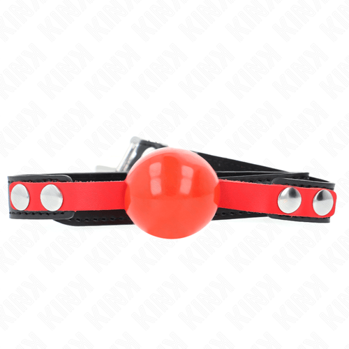 KINK COLLAR & GAG KINK - PALLA MORBIDA IN TPE 4 CM MODELLO GAG 4 60 x 2 CM REGOLABILE 37-52 CM