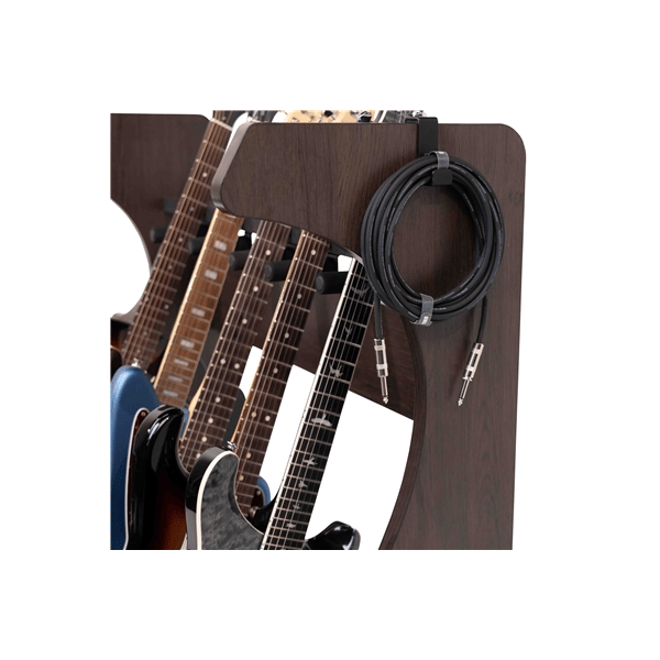 Gator Frameworks GFW-ELITEGTR5RK-BRN Rack per chitarre 5-7 posti in finitura noce scuro<br>
