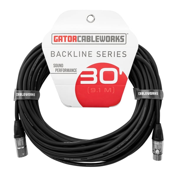 Gator Cableworks GCWB-XLR-30 Cavo XLR 9 m Serie Backline