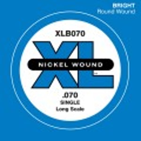 D'ADDARIO Nickel Wound Bass Guitar Single String, Long Scale, .070