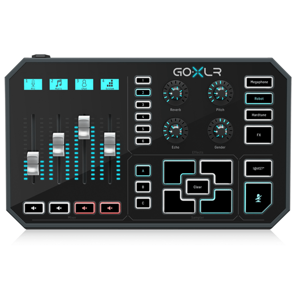 TC HELICON GO-XLR MIXER PORTATILE 4 PAD CANALI PLAY BROADCAST STREAM ONLINE